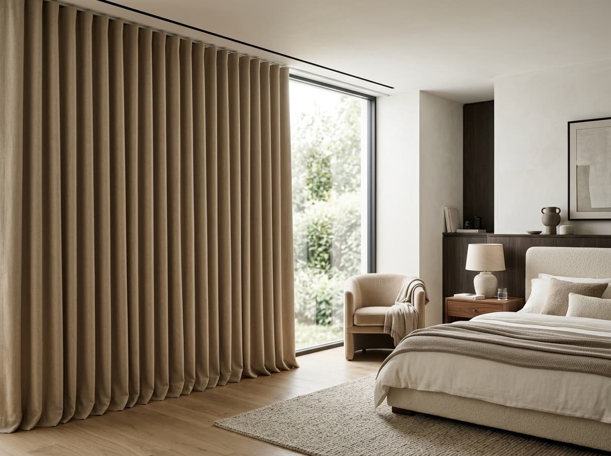 Sand Beige Total Blackout Curtain